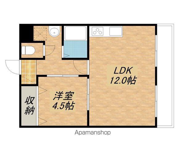 ハイツ晴斗Ⅶ(1LDK/2階)の間取り写真