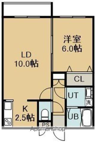 コンフォートパレス花園(1LDK/2階)の間取り写真