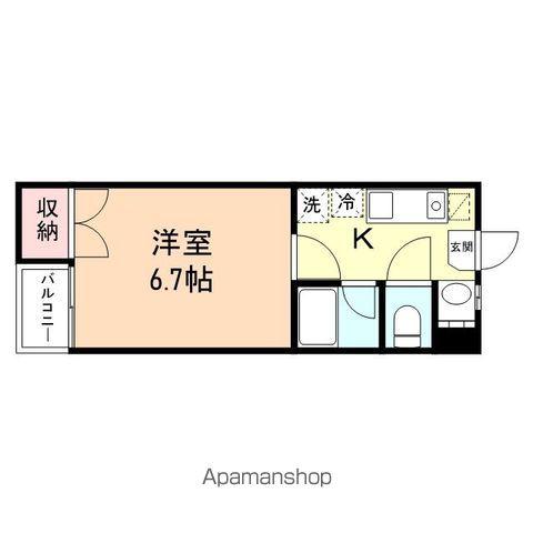コーポジュネス(1K/1階)の間取り写真