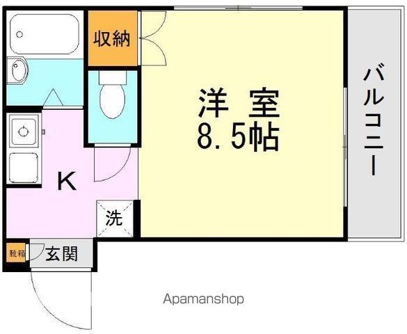 池田パピヨンハウス(1K/3階)の間取り写真