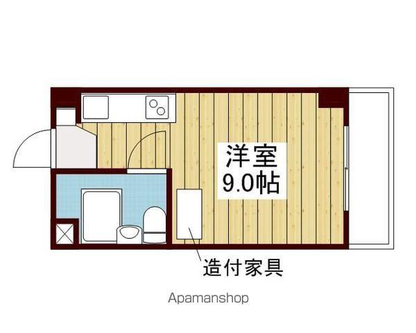 エトワール味酒(ワンルーム/3階)の間取り写真