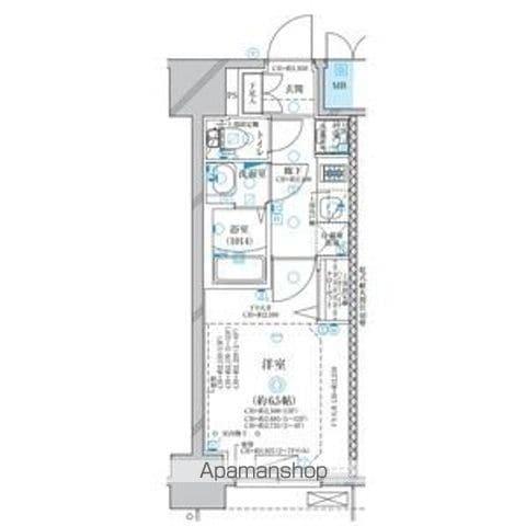 ディアレイシャス名古屋太閤通(1K/5階)の間取り写真
