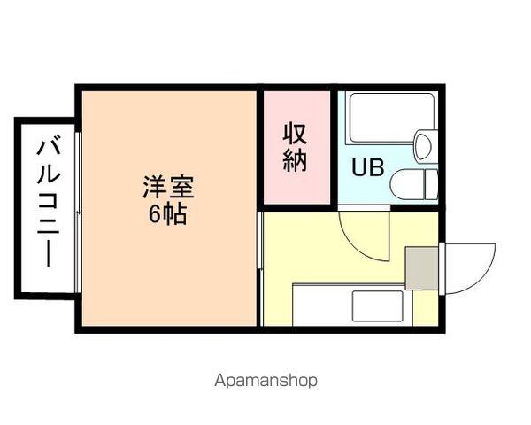 しらとりハイツ(1K/3階)の間取り写真