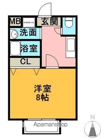 ステーションハイツ(1K/1階)の間取り写真