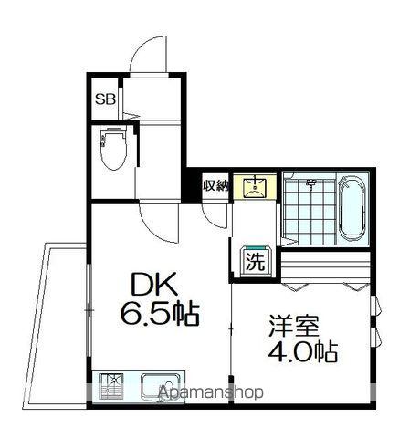 ブラン エール(1DK/1階)の間取り写真