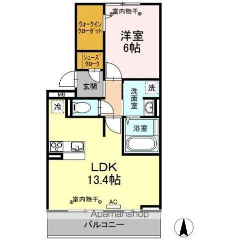 センチュリー(1LDK/3階)の間取り写真