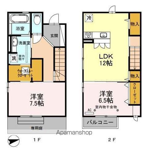 コンフォート・Ⅰ(2LDK)の間取り写真
