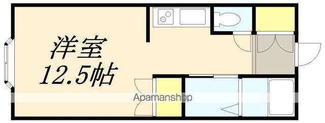 メゾンパークサイド(1K/1階)の間取り写真