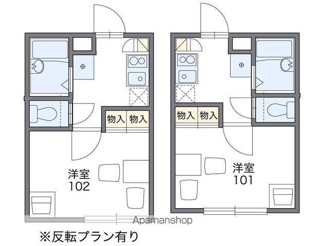 レオパレスフェンテⅡ(1K/2階)の間取り写真