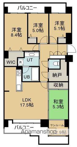 パークイン五稜郭(4LDK/6階)の間取り写真