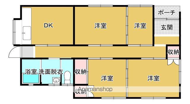 予讃線 多喜浜駅 徒歩16分 1階建 築54年(4DK)の間取り写真