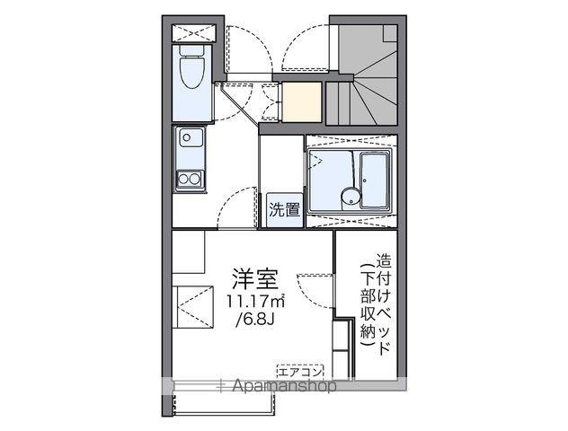 レオネクストKUMAGAI(1K/1階)の間取り写真