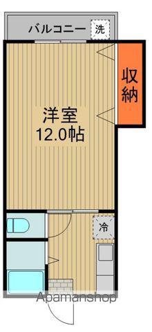 川口マンション(1K/3階)の間取り写真