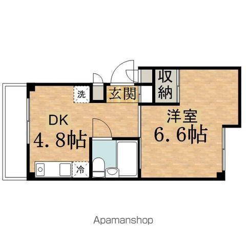 ニチエーイン日野(1DK/1階)の間取り写真