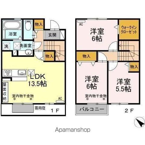 ウィル富塚(3LDK)の間取り写真