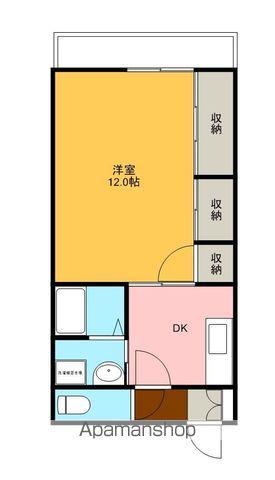 ラガールマンション(1DK/2階)の間取り写真