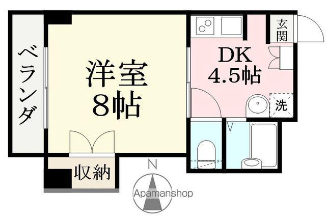 LIFOX GENIAL(1DK/1階)の間取り写真