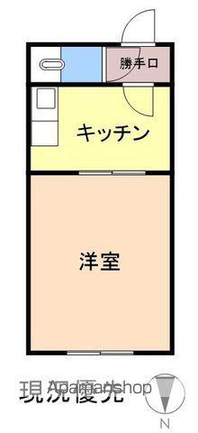 メゾンエル御幸(1K/1階)の間取り写真