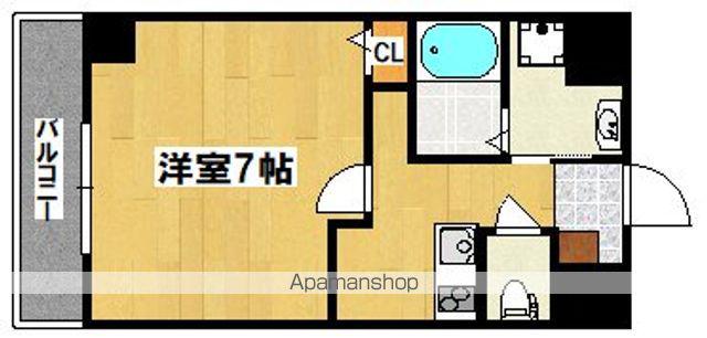 エヌエムキャトフヴァンヌフ(1K/1階)の間取り写真
