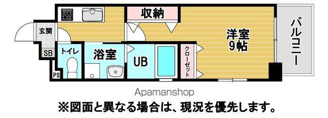 アクシオ北九州Ⅲ(1K/8階)の間取り写真