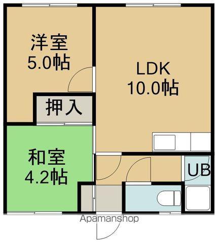 コアパレス(2LDK/1階)の間取り写真