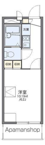 レオパレス代万(1K/1階)の間取り写真