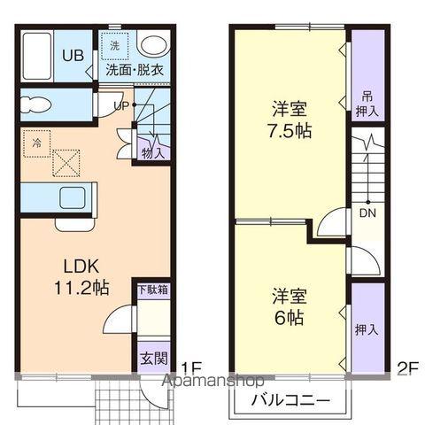 FUTUR(2LDK/2階)の間取り写真