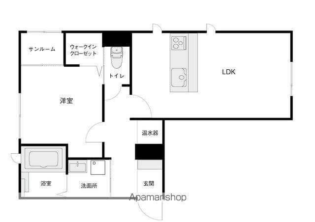 CASA DOLCE(1LDK/3階)の間取り写真