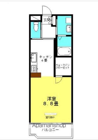 ブランシュM&M Ⅱ(ワンルーム/2階)の間取り写真