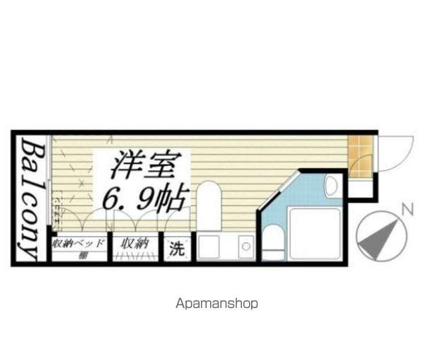 ラ・パルフェ・ド・セヴェールNO4(ワンルーム/1階)の間取り写真