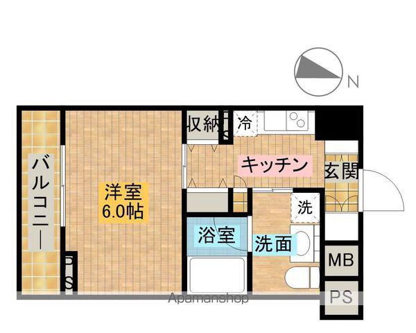 レジディア文京音羽Ⅱ(ワンルーム/3階)の間取り写真