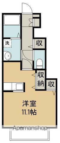 ハイシティ福室(ワンルーム/1階)の間取り写真
