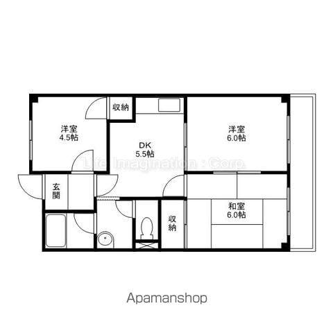 MAISONDEFAMILLE(3DK/2階)の間取り写真