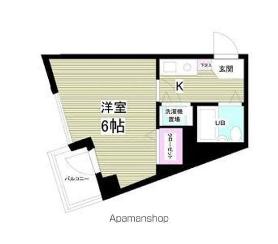 ペンシルベニヤ(1K/5階)の間取り写真