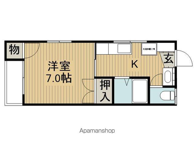 飯島コーポ(1K/2階)の間取り写真