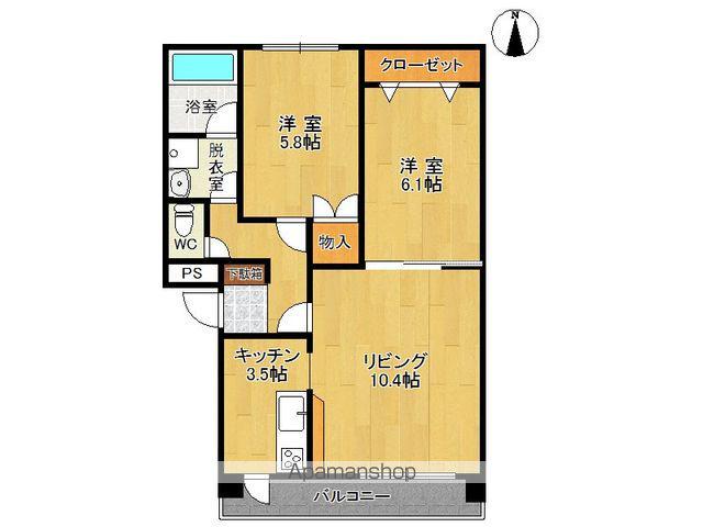 イセキ612(2LDK/2階)の間取り写真