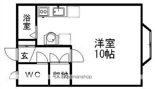 コーポTOMY(1K/1階)の間取り写真
