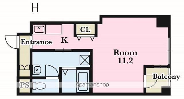 エルミナEEビルディング(ワンルーム/6階)の間取り写真