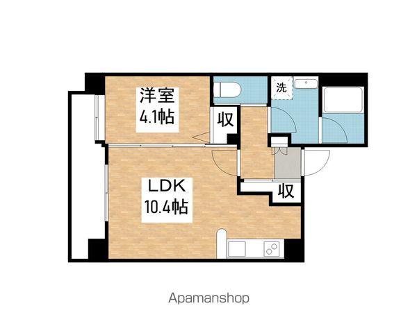 パラドール吹上(1LDK/6階)の間取り写真