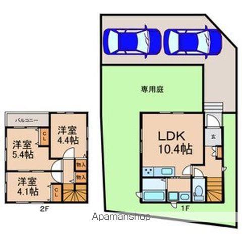 京成電鉄千原線 ちはら台駅 徒歩8分 2階建 築3年(3LDK)の間取り写真