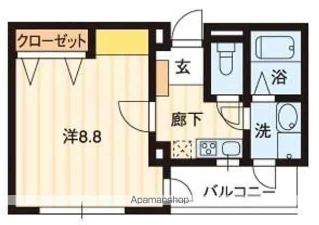 チェリッシュコート(1K/2階)の間取り写真