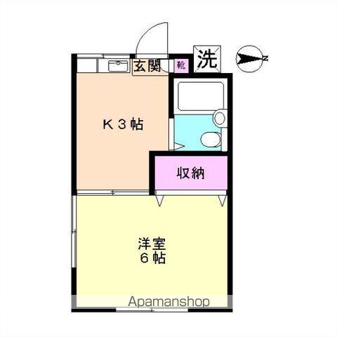 田中ハイツ(1K/1階)の間取り写真