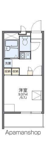 レオパレスランメグ(1K/1階)の間取り写真