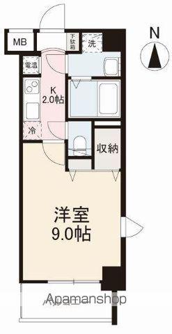 グランドヒルズ高松(1K/7階)の間取り写真