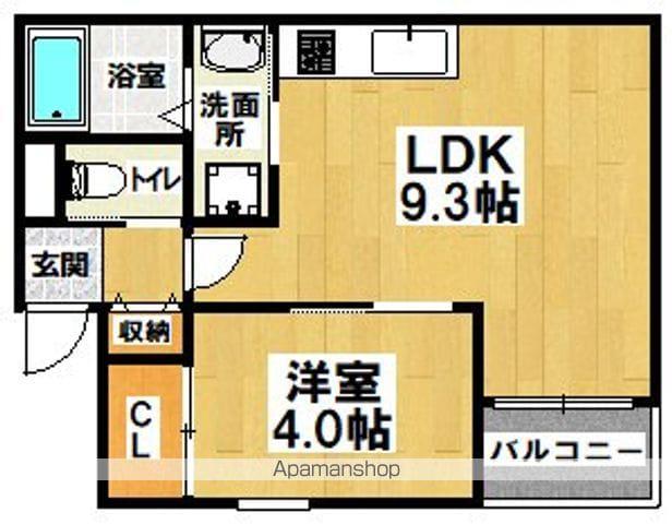 SHOEI(1LDK/2階)の間取り写真