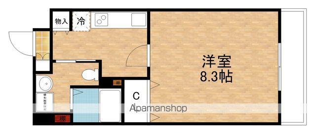 ドライバウム江坂(1K/3階)の間取り写真