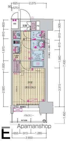 プレサンス桜山駅前アフォード(1K/8階)の間取り写真
