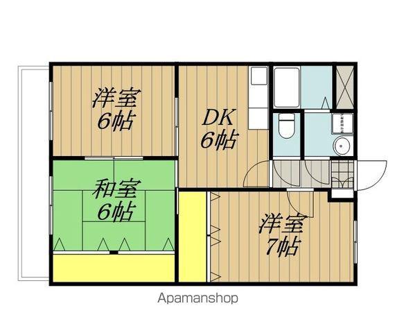 ファミール三国(3DK/2階)の間取り写真