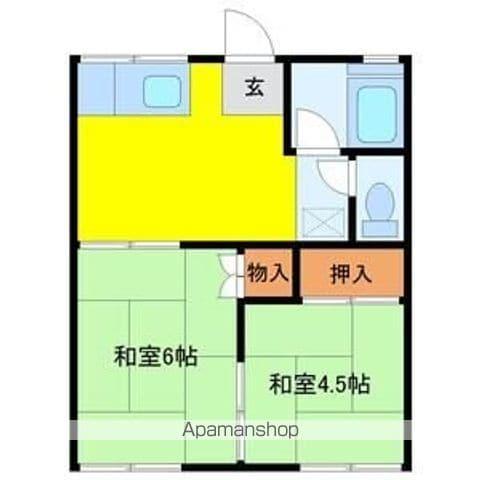 藤アパート(2K/1階)の間取り写真