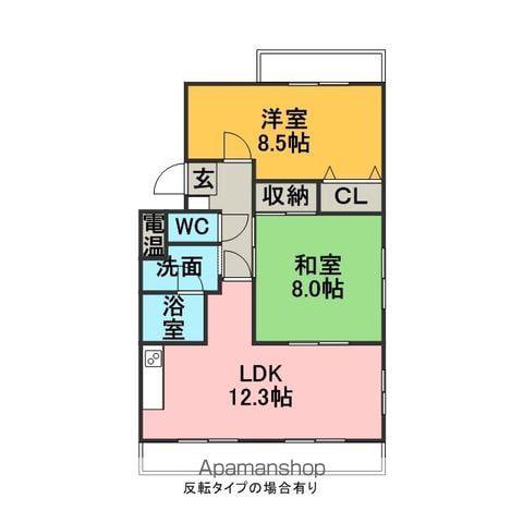 FIORE(2LDK/1階)の間取り写真